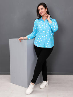 IV-CAPRIZ Делина - рубашка голубой  фото 2