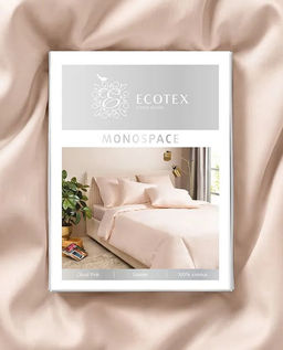 Постельное белье Моноспейс 2сп Max + 4 наволочки, пудровый - Ecotex фото 13
