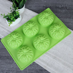 Форма для выпечки 6 ячеек силиконовая Цветы Хризантема 7х3,5 см / V-940 / уп 200/ 0,11/ 28,4*17*3,5 - Галеонтрейд фото 3