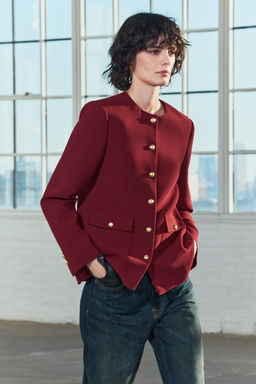 ZW COLLECTION BUTTON BLAZER - Zara фото 2