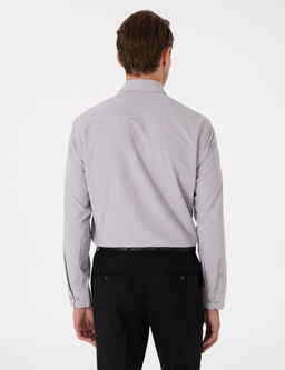 Gri Slim Fit Uzun Kollu Arm_rl_ G_mlek
