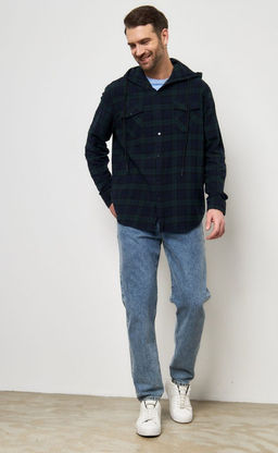 Рубашка фланель P321-0480 emerald - Primm фото 12