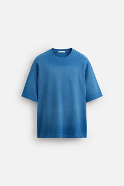 RELAXED FIT SPRAY WASH T-SHIRT - Zara фото 7