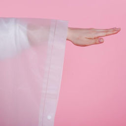 Дождевик взрослый пончо Tropical dream, оверсайз, 44-52, 97×120 см, белый