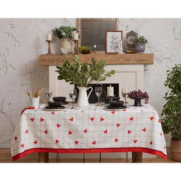 Скатерть Этель Love is 149х180см, 100% хлопок, саржа 190 г/м2  фото 3