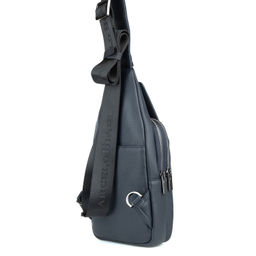 Мужская кожаная сумка-слинг - Barcelo biagi фото 3