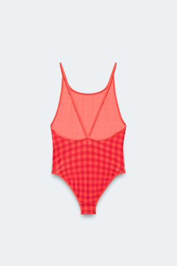 2-14 A?OS/ BA?ADOR CUADRO VICHY LIMITED EDITION / Coral rojo - Zara фото 2