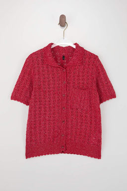 K?rm?z? Pamuk Kar?s?ml? Triko Bluz TWOSS26BZ00294