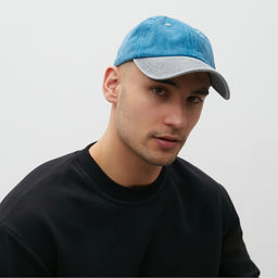 Кепка мужская MINAKU, размер 56-58, серая, голубая