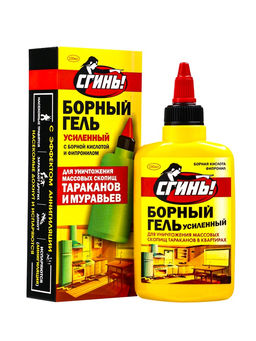 Средство от тараканов Дохлокс Сгинь №76, гель, борный, усиленный, флакон, 100 мл