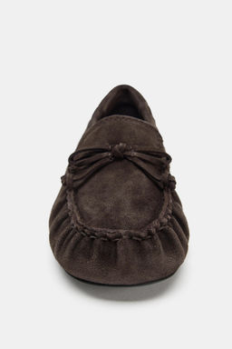 SPLIT SUEDE LOAFERS - Zara фото 12