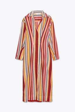 ZW COLLECTION STRIPED SHIRT DRESS - Zara фото 13