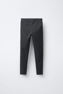 TEXT SWEATSHIRT AND RIBBED LEGGINGS SET - Zara фото 5