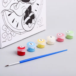 Картина по номерам для детей Минни Маус, 21?15 см