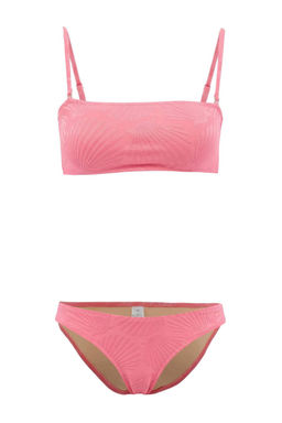 Pembe Straplez Kapl? Regular Normal Bel Bikini Tak?m? TBESS25BT00067