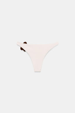 BRAGUITA BIKINI FLOR CROCHET / Crudo - Zara фото 8