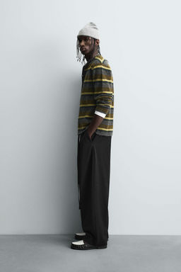 PANTAL?N BALLOON FIT PLIEGUES CINTUR?N / Negro - Zara фото 4