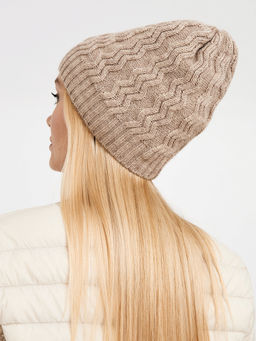 шапка женская с добавлением шерсти с узором - Glenfield фото 6