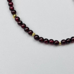 Браслет из Граната со вставкой 18 см +