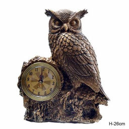 Часы статуэтка Сова 26 см / 3690A /уп 20/ - Галеонтрейд фото 2
