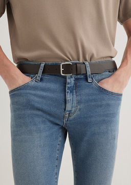 Kahverengi Deri Kemer