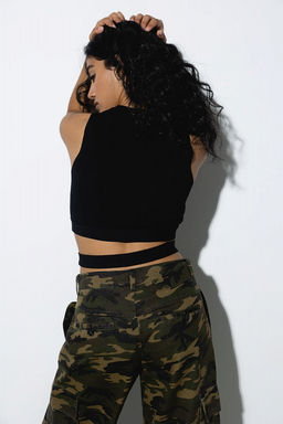 Укороченный топ без рукавов - Incity фото 13