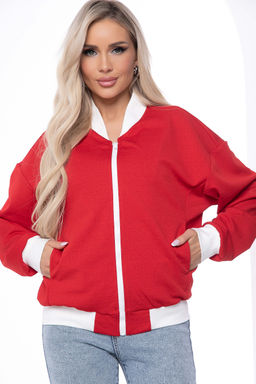 Бомбер Городской вайб (красный) Б8642 - Lt collection фото 4