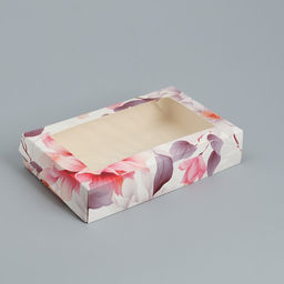 Цена за 5 шт. Кондитерская упаковка, коробка с ламинацией «Для тебя цветы», 20 х 12 х 4 см