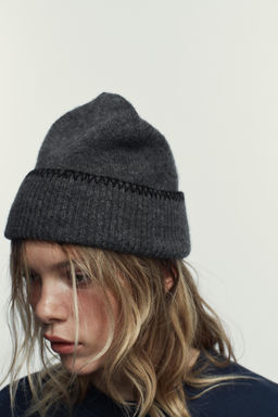 CONTRAST KNIT BEANIE - Zara фото 2