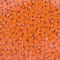 Страз неклеевой Zlatka OZM SS08 цветные 2.5 мм акрил 10 х 10 г в пакете с картонным еврослотом СК/Распродажа № 0109 морковный