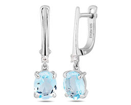 Серьги, топаз, Вернисаж