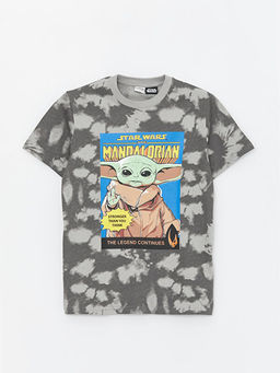 Bisiklet Yaka Baby Yoda Bask?l? Erkek ?ocuk Ti??rt