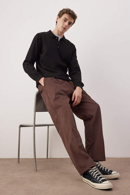 Kahverengi Erkek Baggy Fit Kadife Pantolon TMNAW26PL00022 - Trendyolmilla фото 6