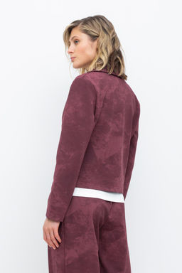 ЕВТ 3247/сливовое вино,эффект замши жакет жен