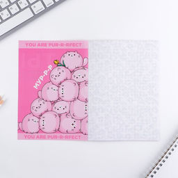 Цена за 10 шт. Блокнот раскраска А6, 12 л. Ты замурчательна