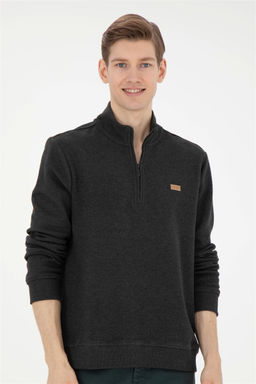 Мужской свитшот антрацитового меланжа Неожиданная скидка в корзине - U.s. polo assn фото 3