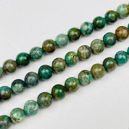Бусины для украшений из Хризоколлы (60 бусин)