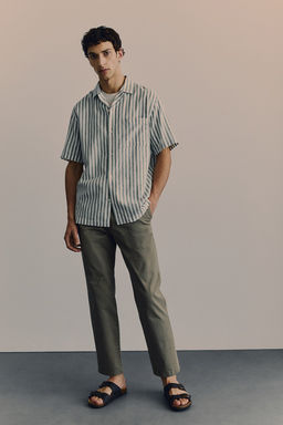 Camisa resort en mezcla de lino Regular Fit - H&m фото 2