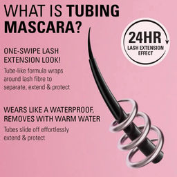 Тушь для ресниц Wrap Lash Mega Extension & Volume Tubing Mascara, Burgundy 6865326