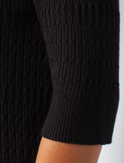 Джемпер тонкой ажурной вязки из хлопка и вискозы - Vilatte фото 7