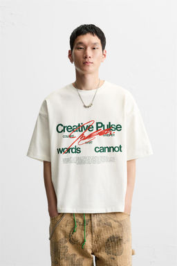 SLOGAN PRINT T-SHIRT - Zara фото 2