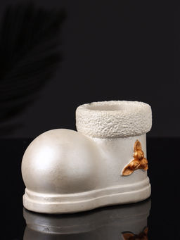 Подсвечник на 1 свечу Валенок, 10?7?6 см, перламутр