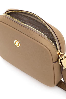 Женская темно-бежевая сумка через плечо Неожиданная скидка в корзине - U.s. polo assn фото 5