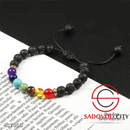 Браслет из вулканического камня чакры - Bruno фото 2