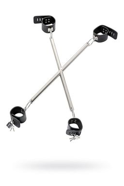 Комплект бондажный TOYFA Theatre, кожа-металл, черный  фото 3