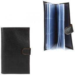 Визитница Croco-В-204 (с хляст, 3х рядная 72 карты) натуральная кожа коричневый тем орфей (207) 205835