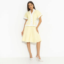 Костюм с юбкой в стиле Шанель, С безупречным вкусом (2 в 1, желтый) - Charutti фото 6