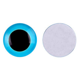 Глаза на клеевой основе, набор 10 шт., размер 1 шт. — 10 мм, цвет голубой