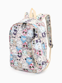 Набор: рюкзак школьный и пенал, с карманами, с принтом, размер 29?12?41 см, розовый/разноцветный