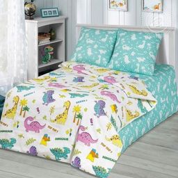 Детское белье - Бязь Динопарк АД 1,5-спальный (молния) - Luteks фото 2